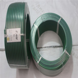 Drak Green Color Rough Polyurethane Round Belt For Textile , Pu Round Belt